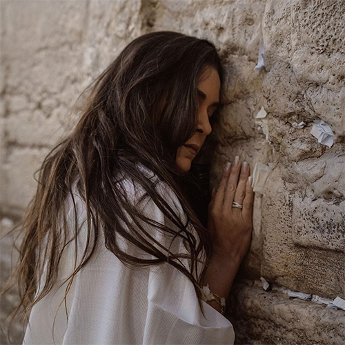 Adriana at the Western Wall